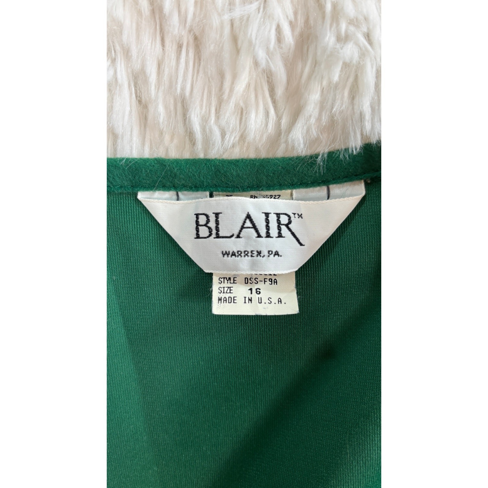 Vintage 70s 80s Blair Kelly Green Blazer Jacket Suit Skirt Shoulder Pads
