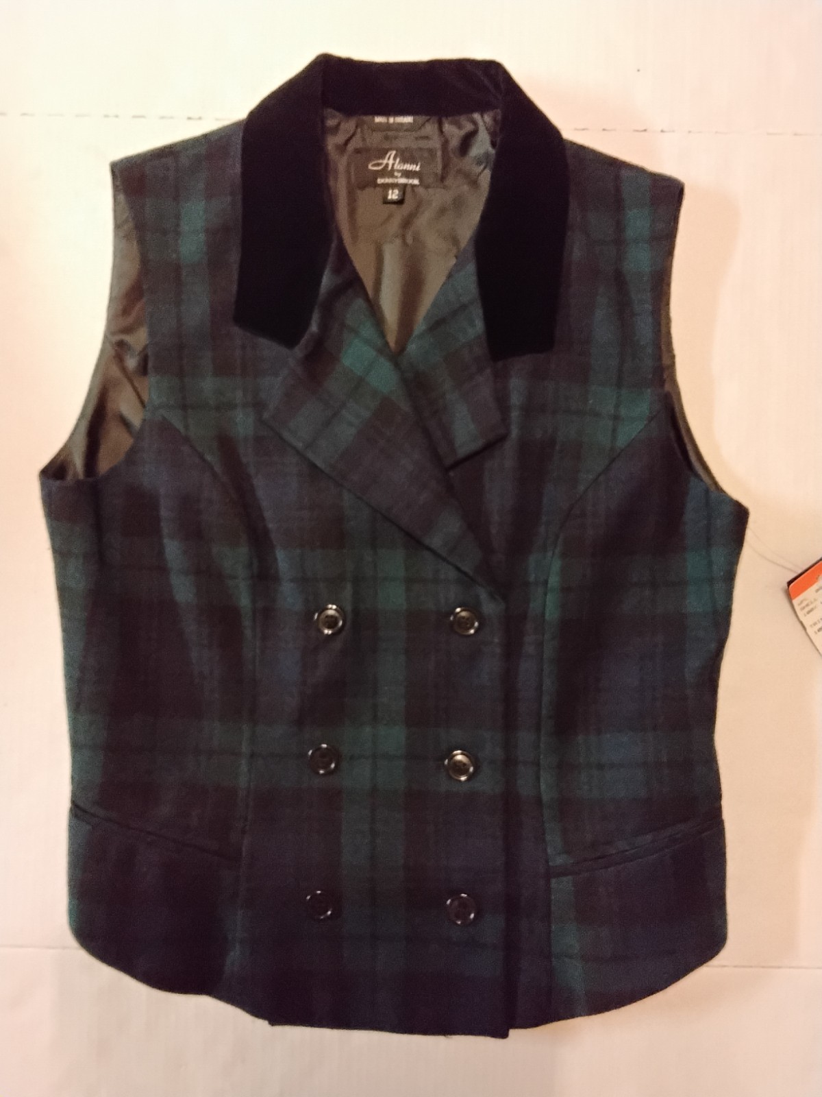 NWT VTG Alanni Wool Shorts Women’s 14 And Double Breasted Vest Sz 12 Set Preppy