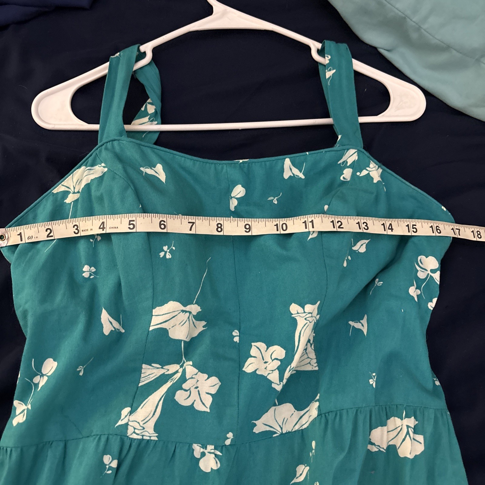 Vintage Dash About Dress Floral Hawaiian Pin Up Housewife Fit & Flare Size 18