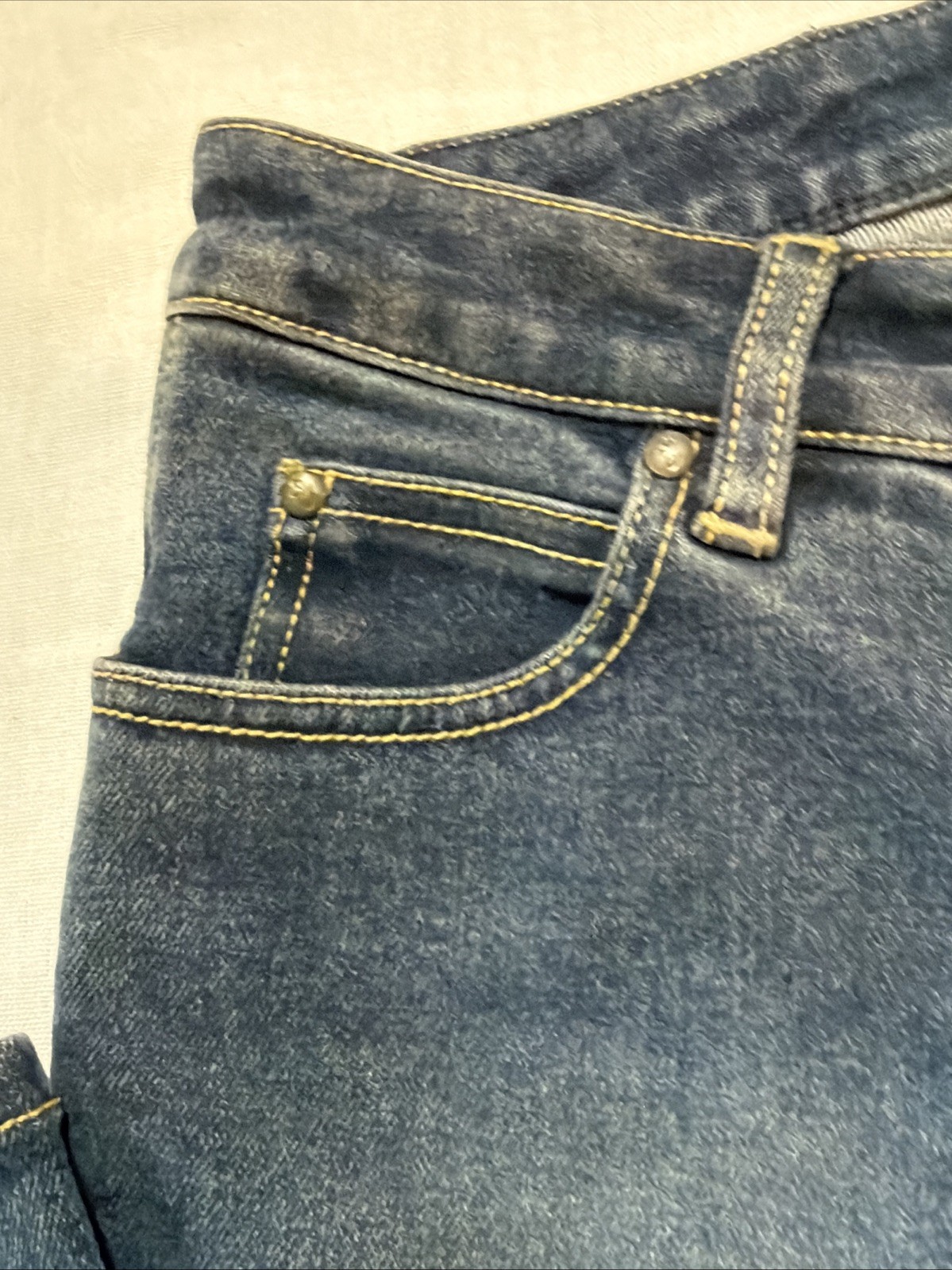 VTG Sergio Valente Jeans 70s 80s Designer Denim Bull Head Patch Pocket Art Sz 26