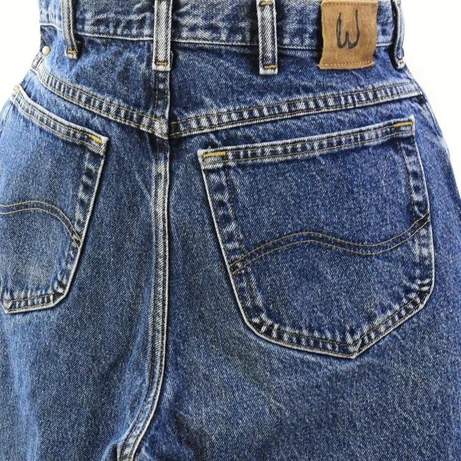 Vintage High Waist Lee Jeans Womens 12 High Rise Tapered Straight Leg Denim