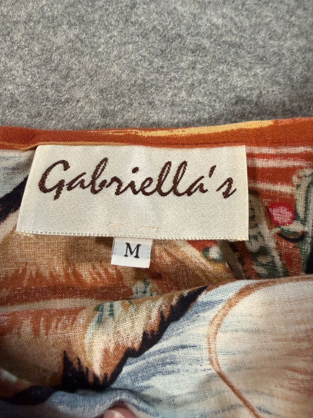 Vintage Gabriella’s Western Wrap Skirt L Cowboy Rodeo Southwestern 100% Cotton