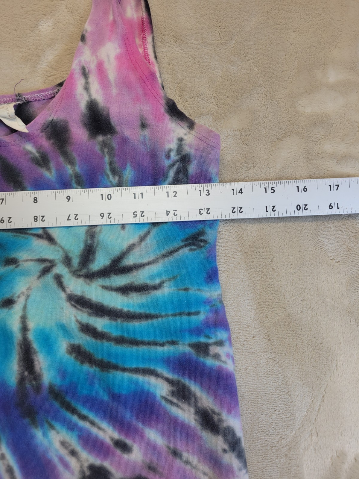 Vintage Tie-Die Spice Of Life Womans Size L Tank Top Made Is Usa 70s 80s 90s