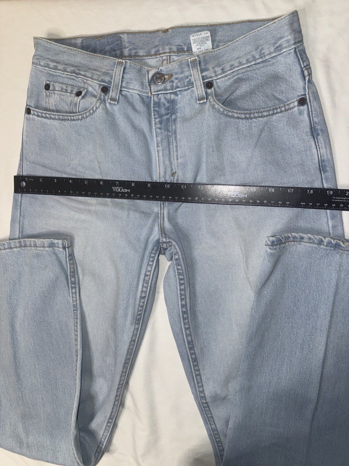 VTG Levi’s 577 Jeans Womens 8M Loose Fit Low Mid Rise Light Wash Denim 30×30 Y2K