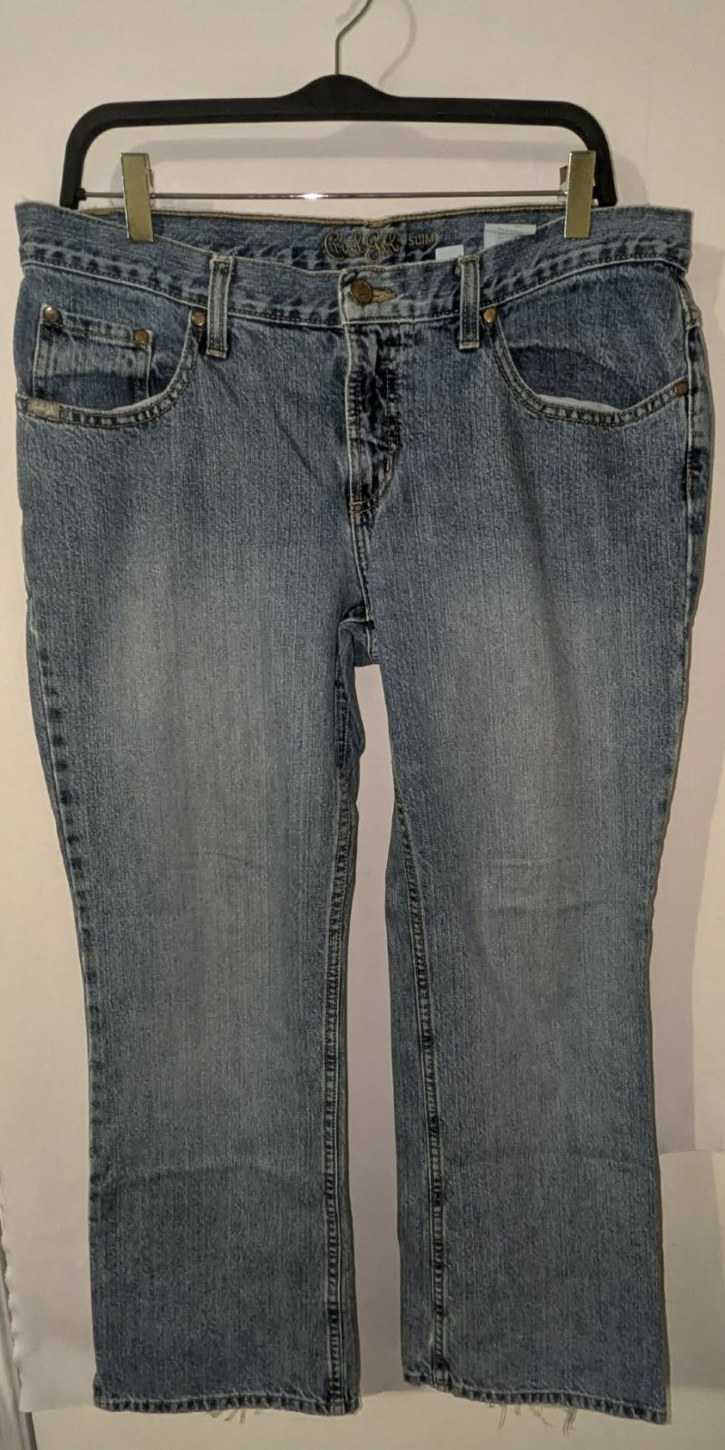 Vtg Cruel Girl Jeans Womens 13 Short Medium Wash Blue Cotton Western