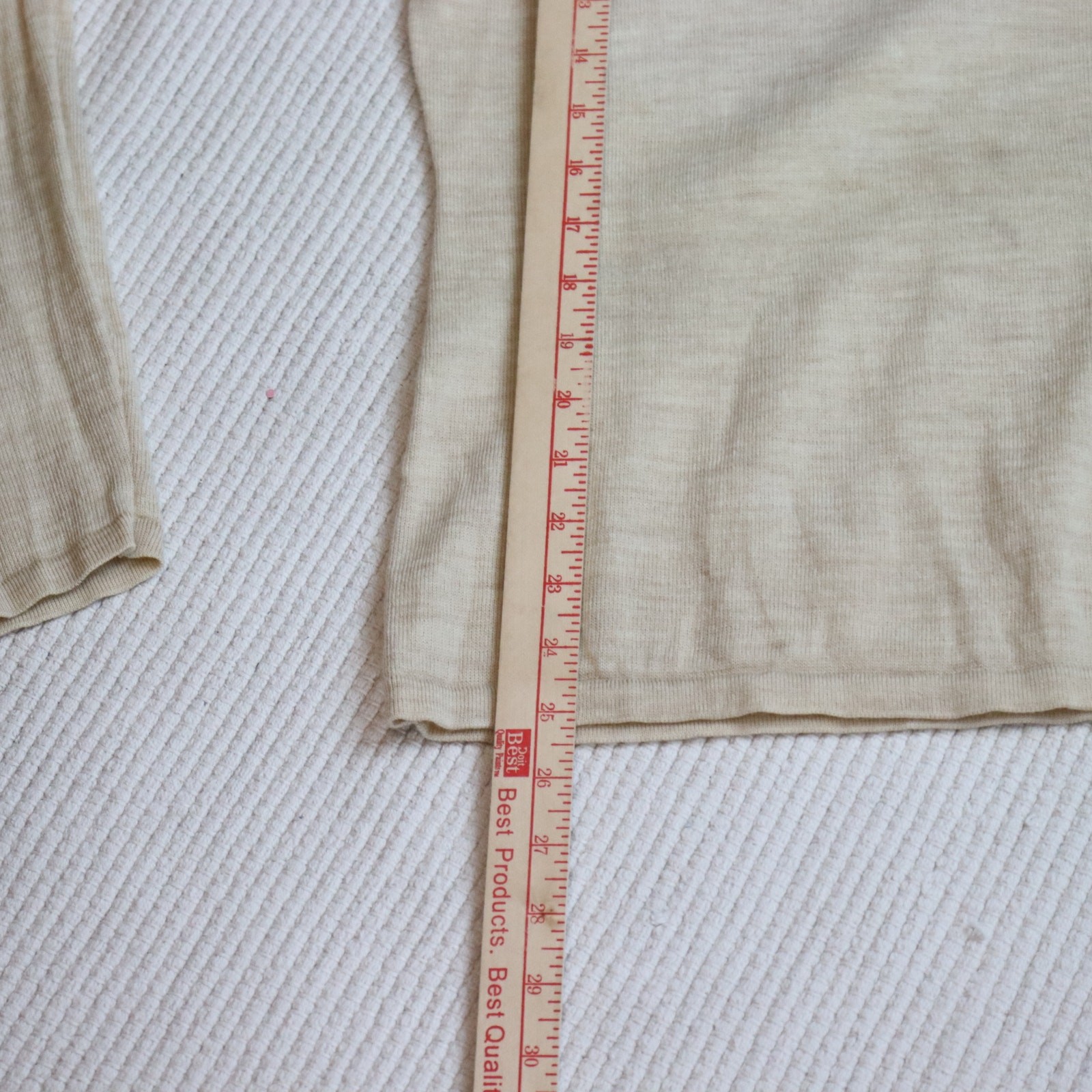 Vintage Harold’s Merino Wool Turtleneck Sweater Cream Classic Size M