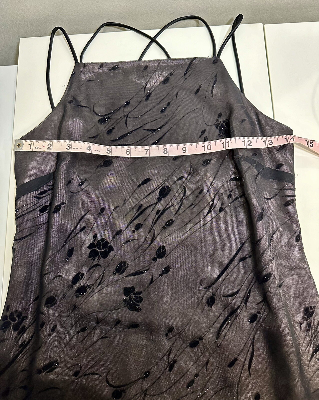 VTG Y2K Arianna By Rachel Kaye Black Mesh Overlay Whimsigoth Dress Sz 4