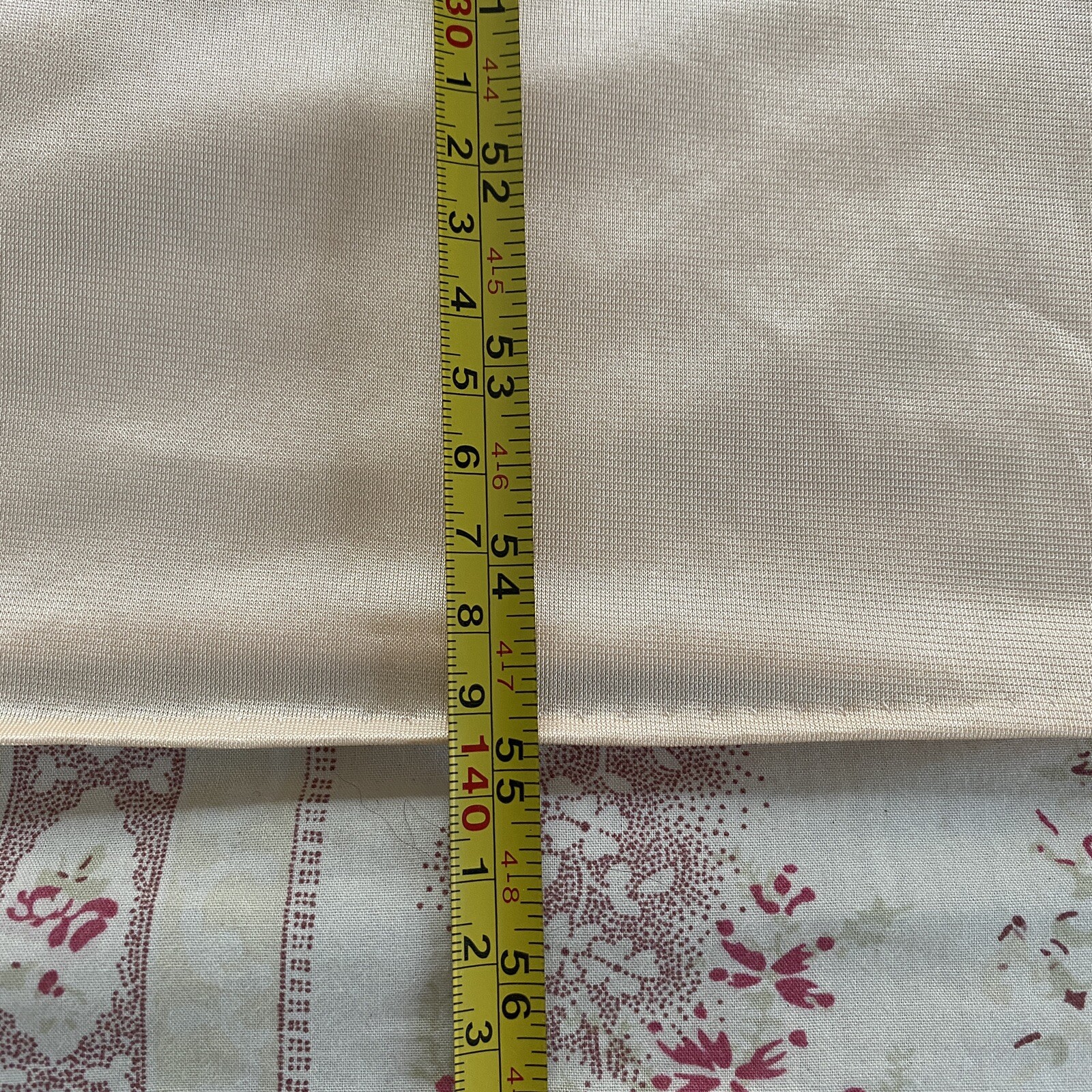 Vintage 60s 70s Sears Plunging Neckline Lacy Long Nightgown Peach 36 Small