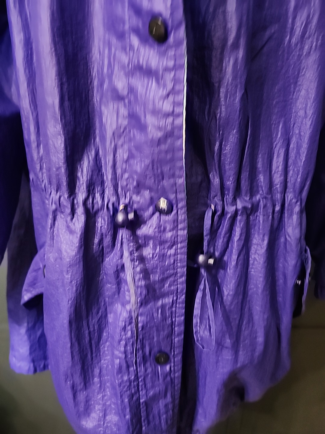 Vintage Obermeyer Wind Breaker Jacket 1980s Purple And Neon Abstract Snaps…
