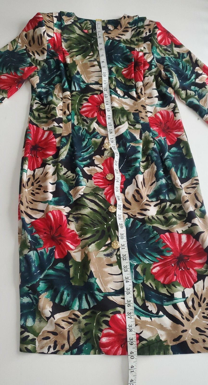 whirlaway frocks Vintage Sheath Floral Dress Size 10 P Multi-color Used