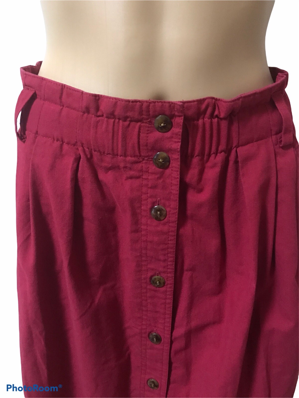 Vintage 1980’s Allison Smith Petites Women’s Size 10 Pink Button Down Maxi Skirt