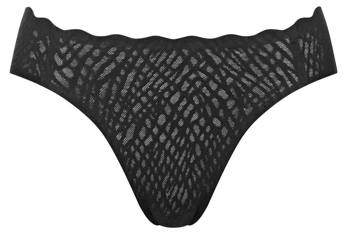 Sloggi Womens Zero Feel Bliss High Leg Knickers – Black