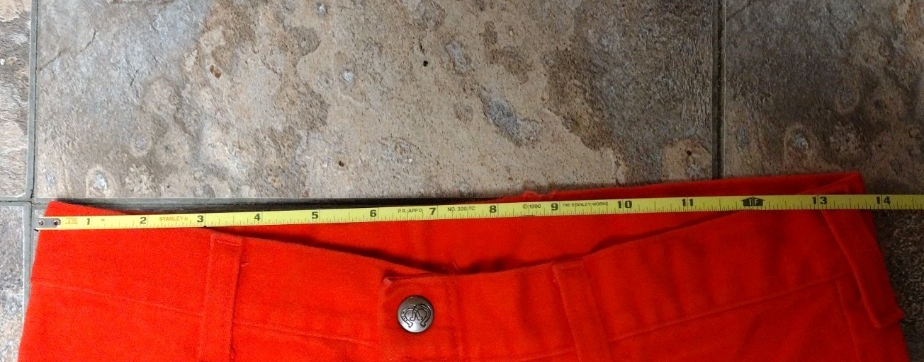 Vintage 1970s Red Wide Leg Women’s Pants Size 6L Talon Zipper