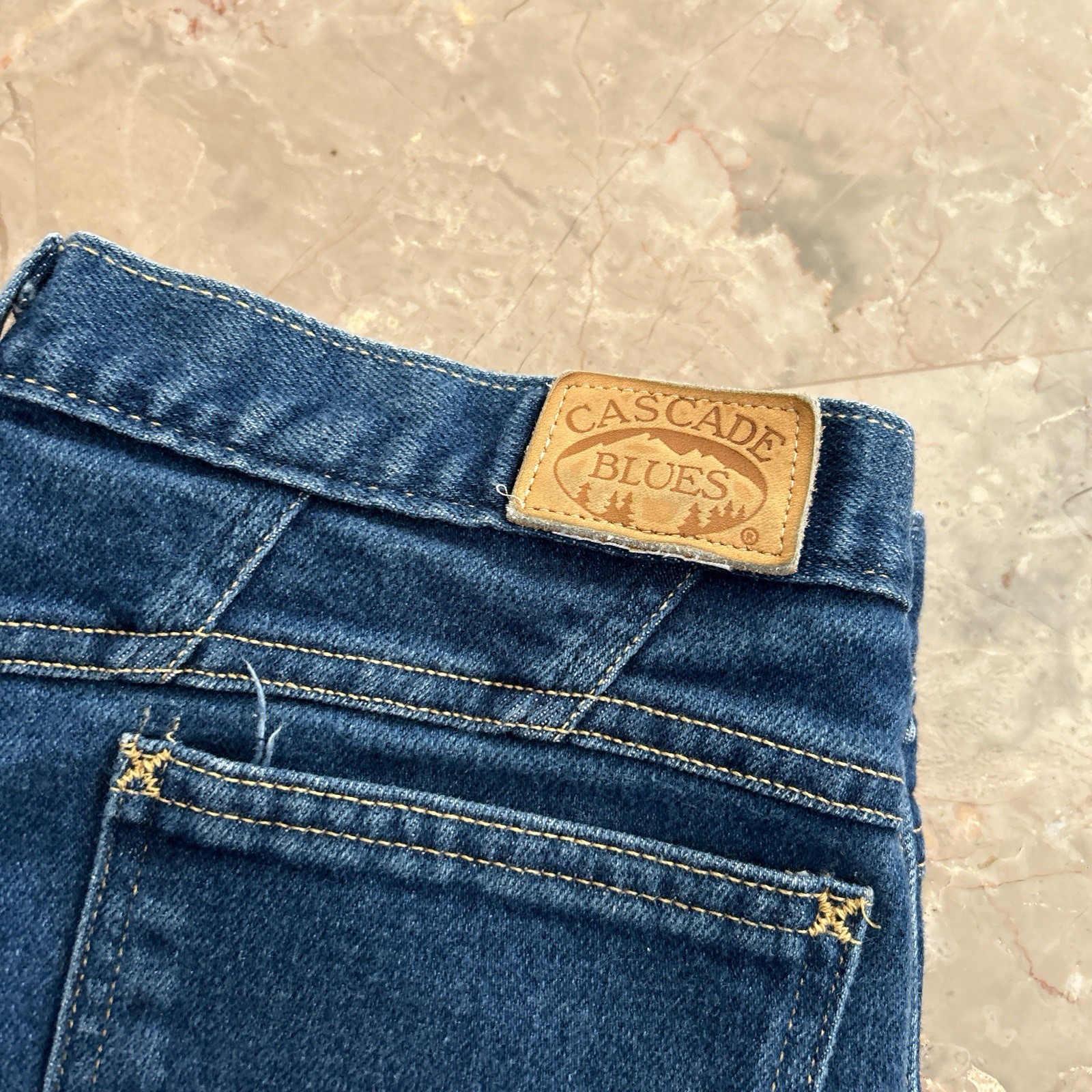 Vintage 80s Cascade Blues High Waisted Tapered Jeans Sz 16 32×28 USA Made