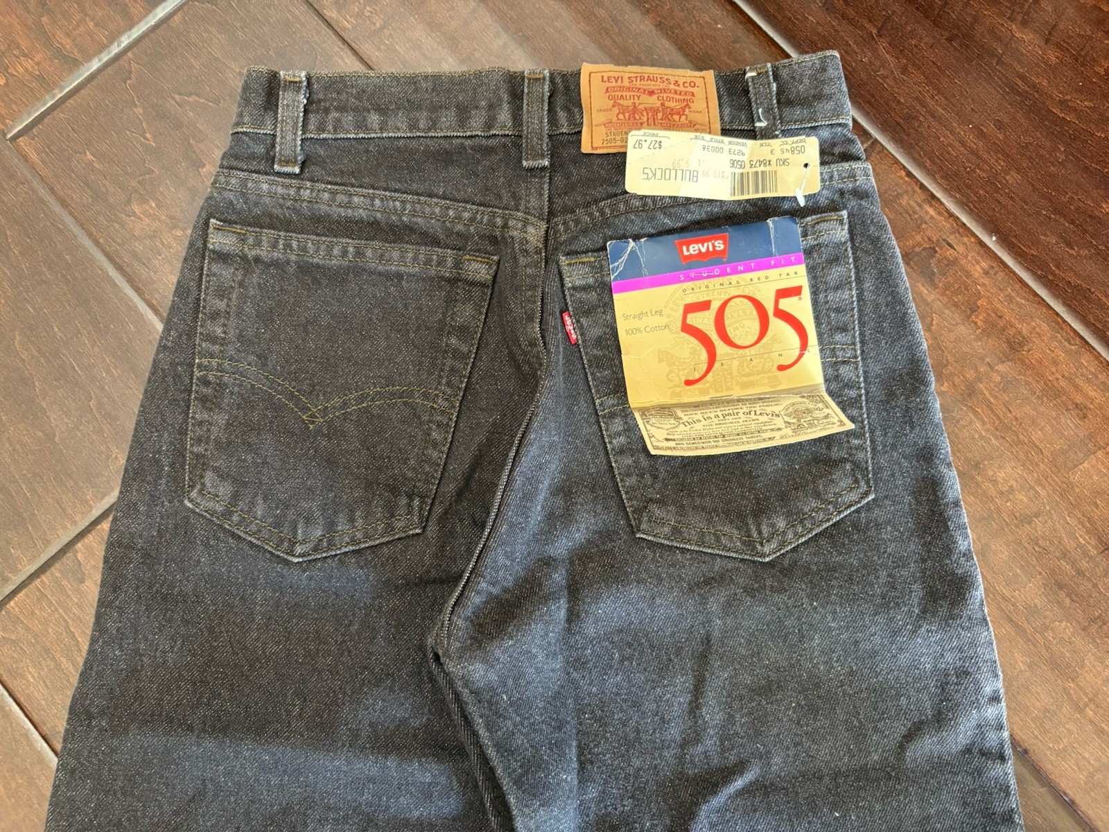 Vintage Levi’s 505 Student Fit Jeans – Deadstock (1988) – 27×32 – Made in USA