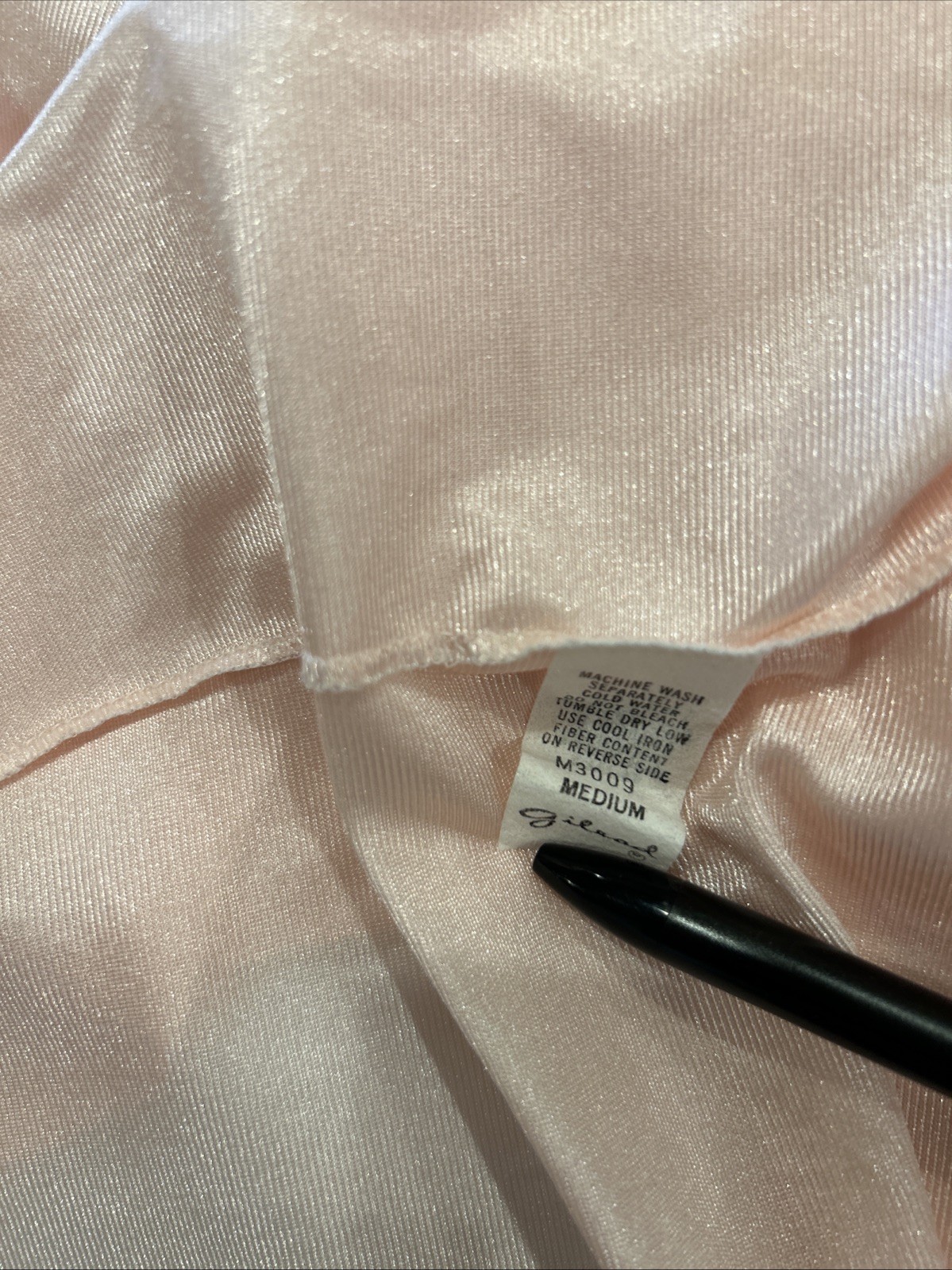 Gilead Peignoir Set Nightgown Robe Women S/M Pink Peach Lace Trim Vintage USA