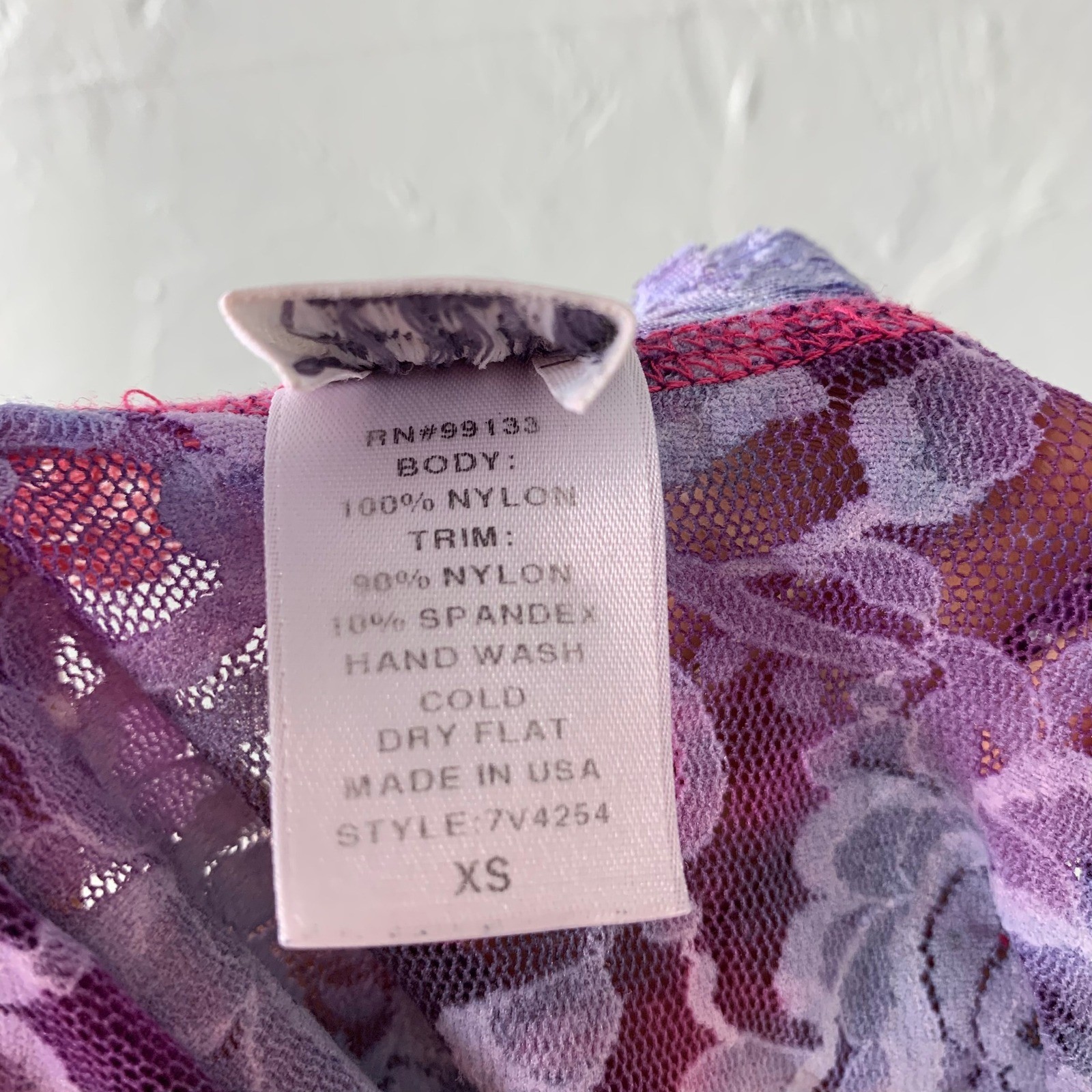 Vintage Y2K Hanky Panky Shirt XS Lace Sheer Nylon Galaxy Universe Stars Tank D15