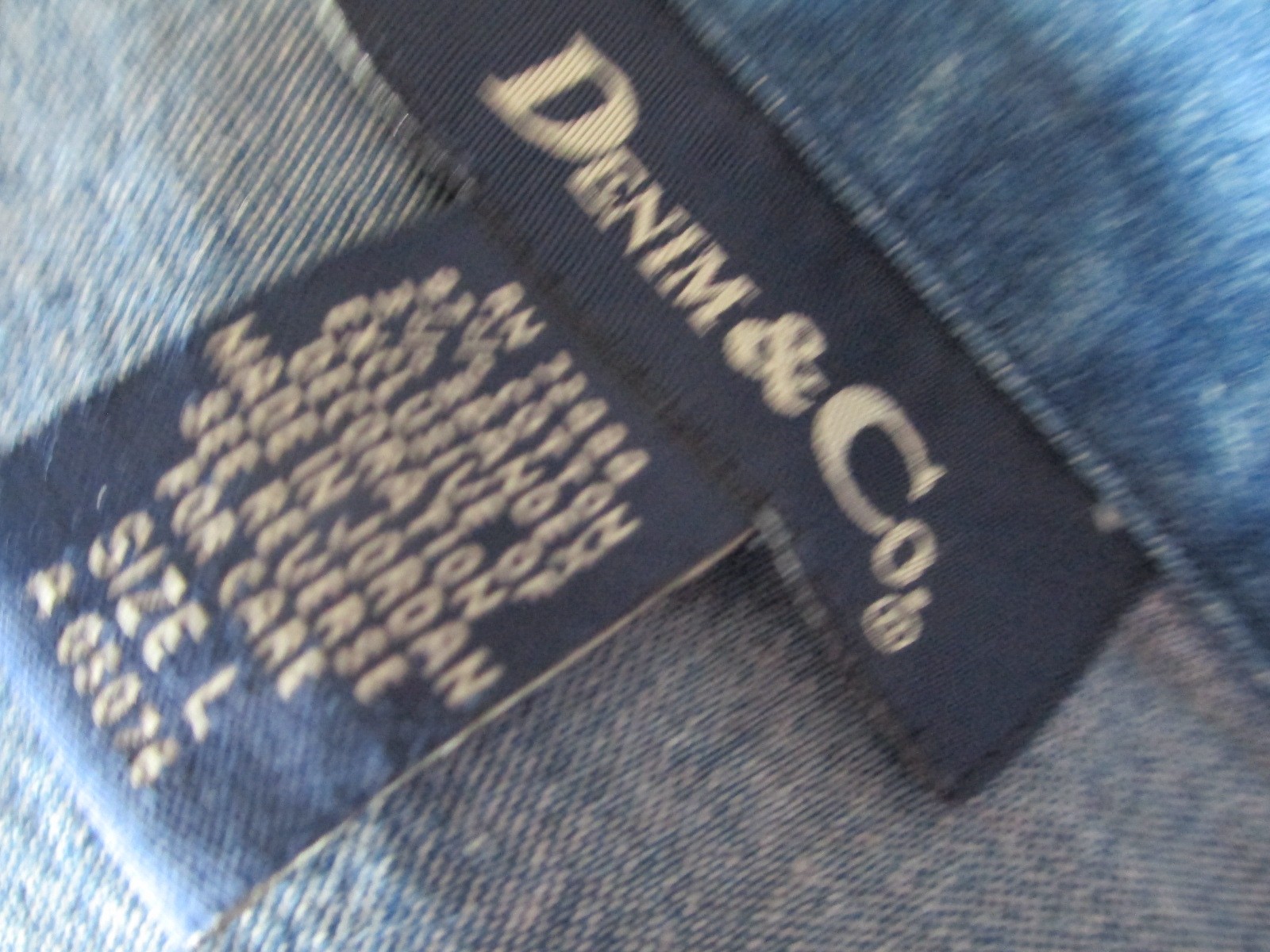 DENIM CO ORIENTAL STYLE EMBROIDERED DENIM 3/ 4 JACKET
