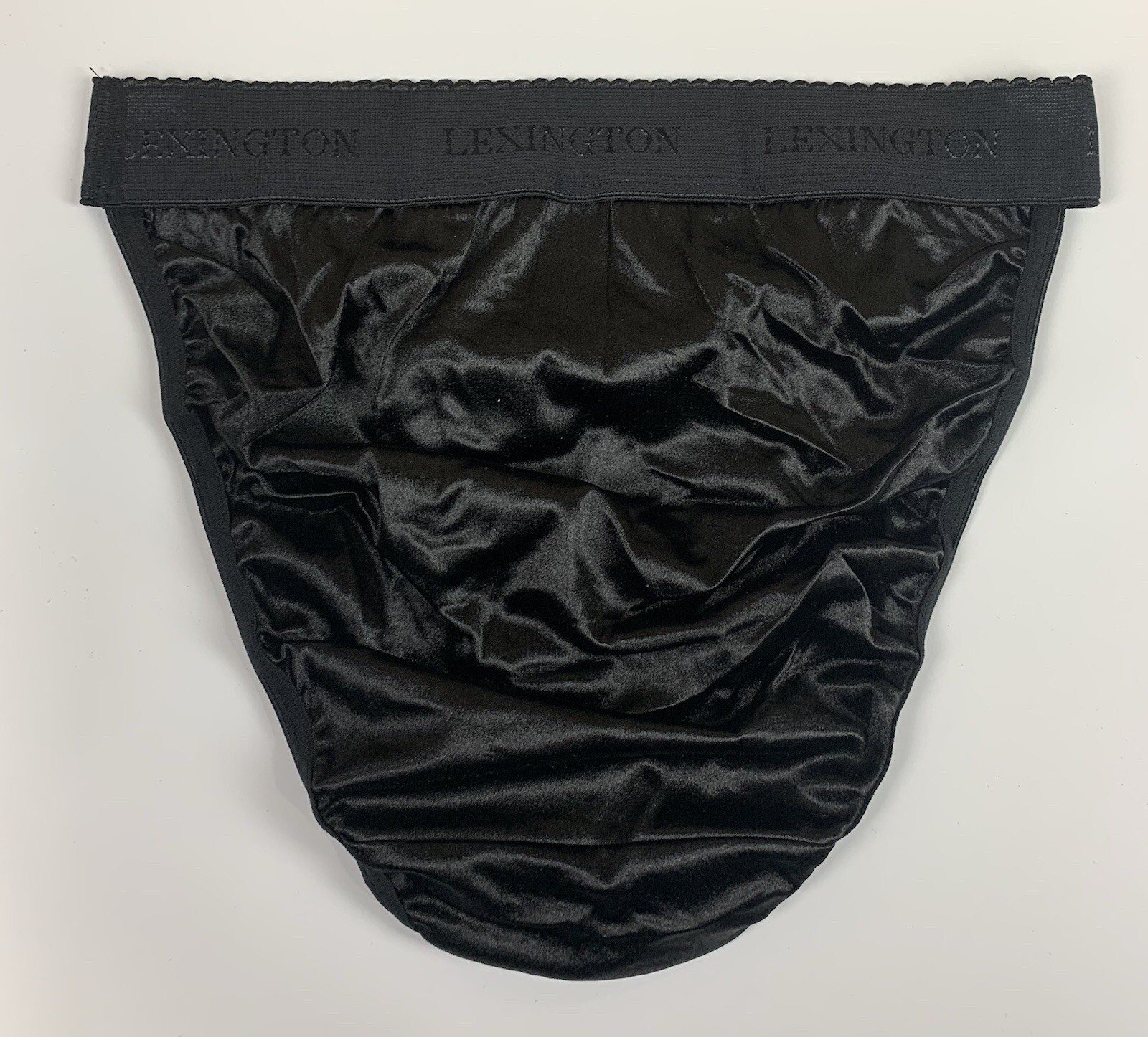 Hi-cut Second Skin Satin Panty · Black · Wide Rio Waistband · 2XL/9