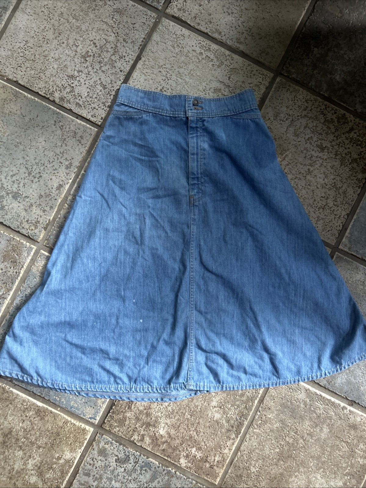 Vintage Levi’s A Line Jean Skirt 2 Buttons Women’s XS Size 0-4