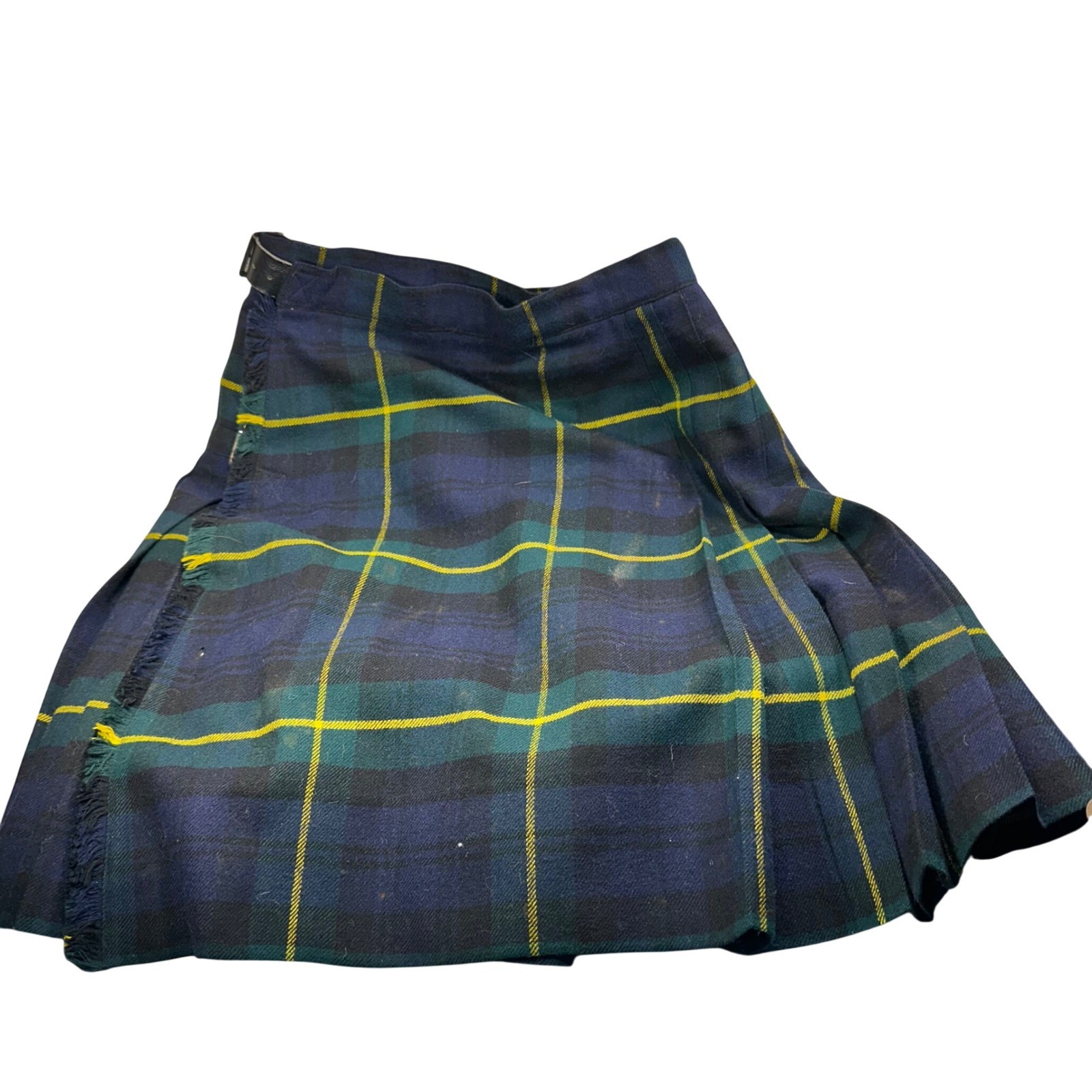 Scotch House Wool Kilt Gordon Tartan Skirt Black Watch Tartan Womens 20 Scotland