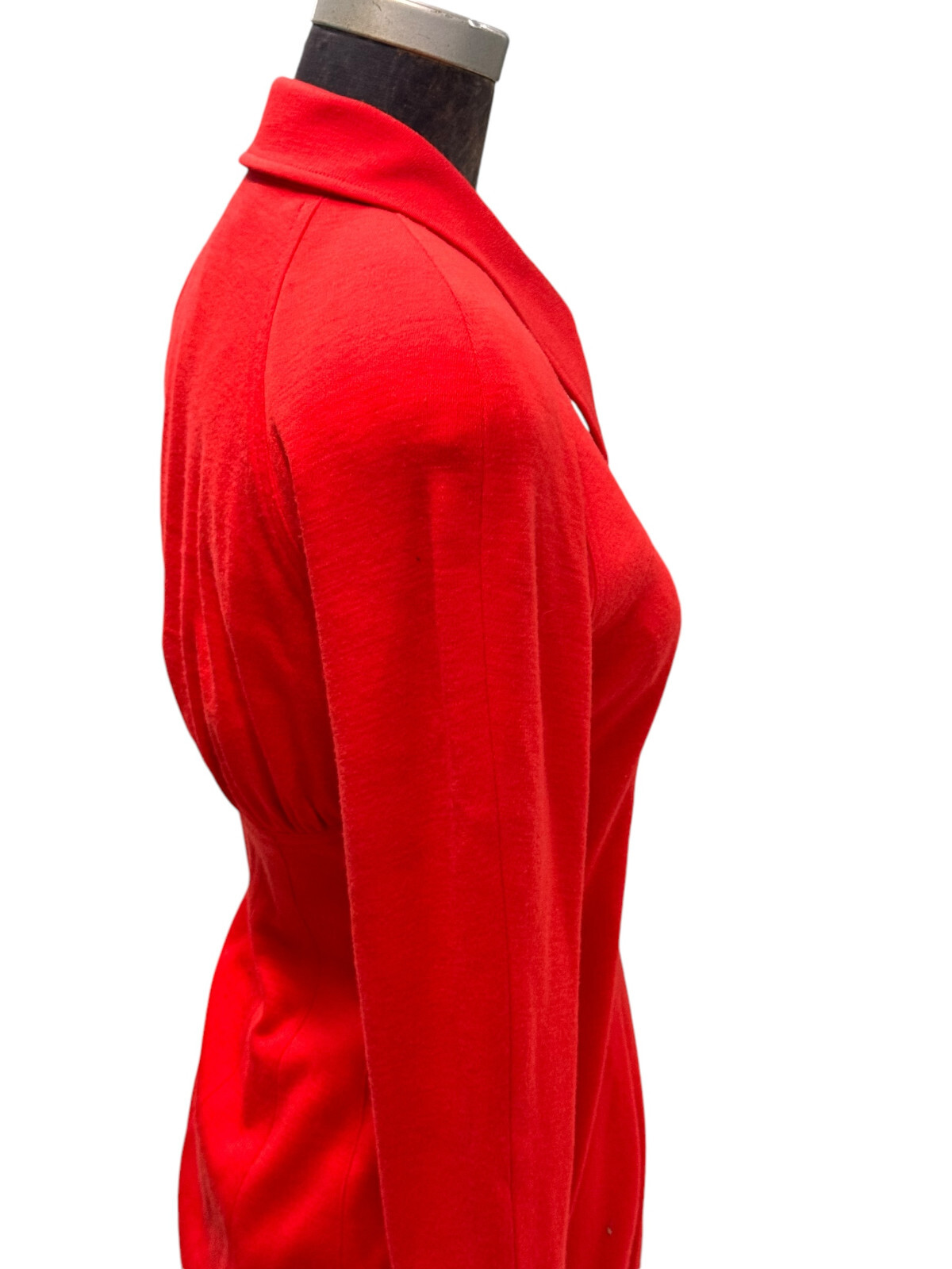 Vintage 80s Kathryn Dianos Short Red Wool Dress Sz 4