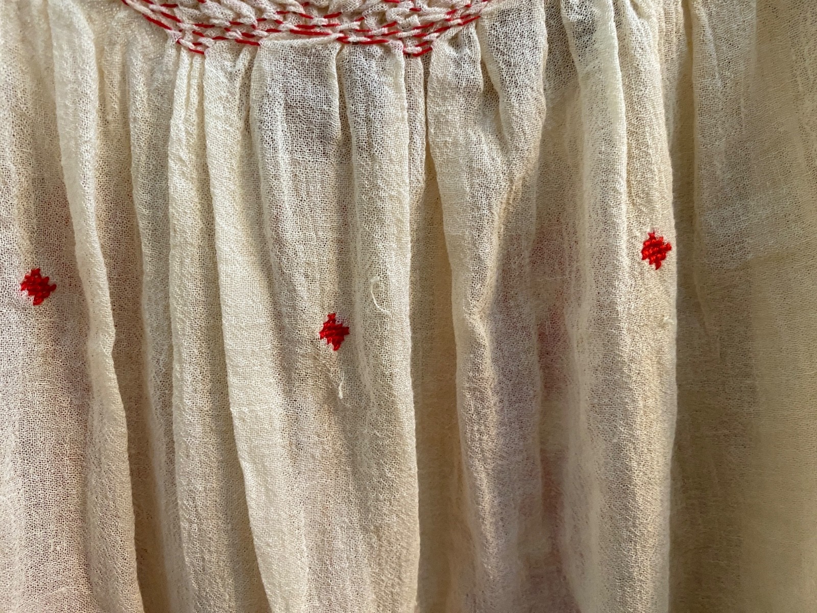 Antique Clothing Lot HANDMADE Peasant Blouses Baby Dress Apron Embroidered