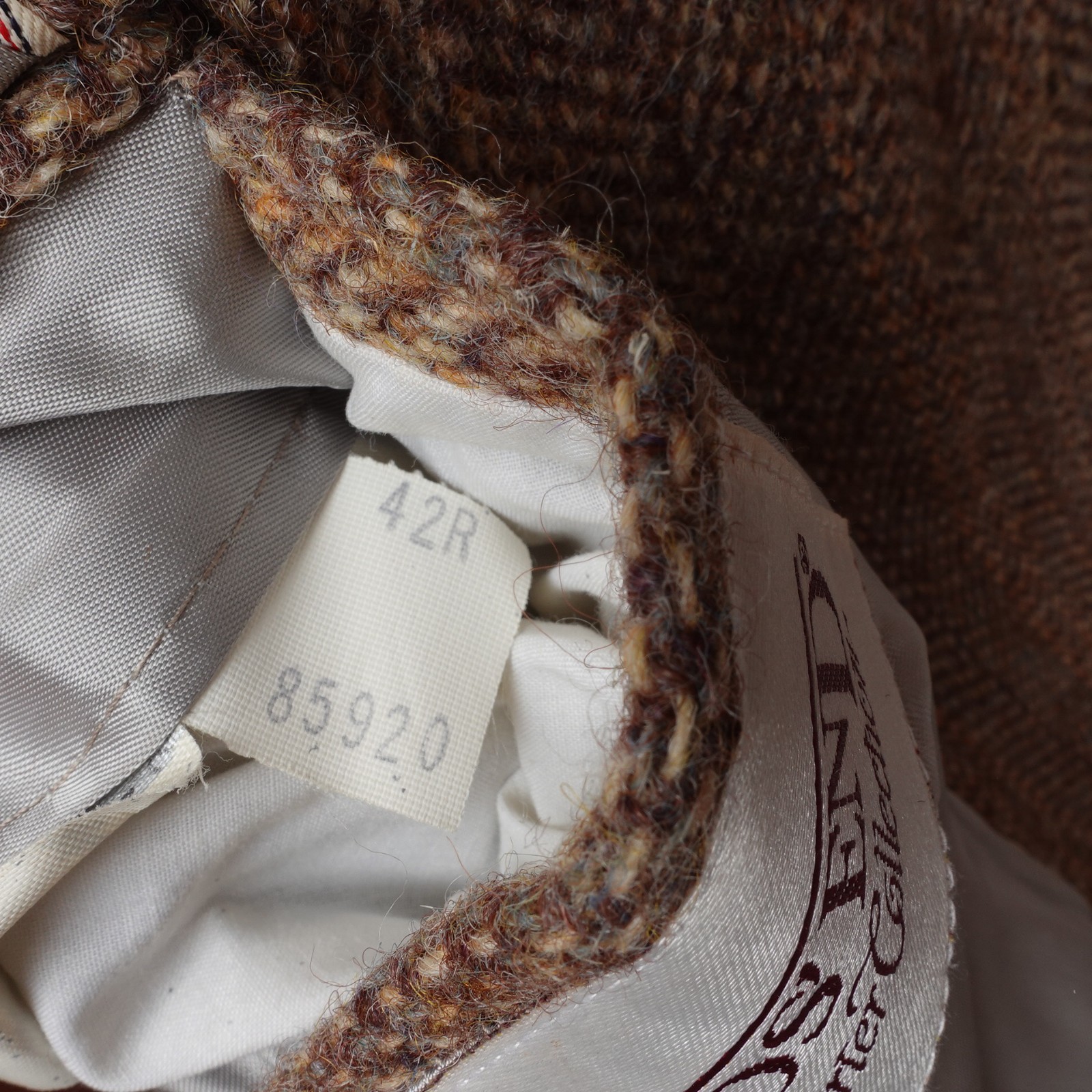 Harris Tweed Blazer Land’s End Charter Collection Herringbone Wool Jacket 42 R