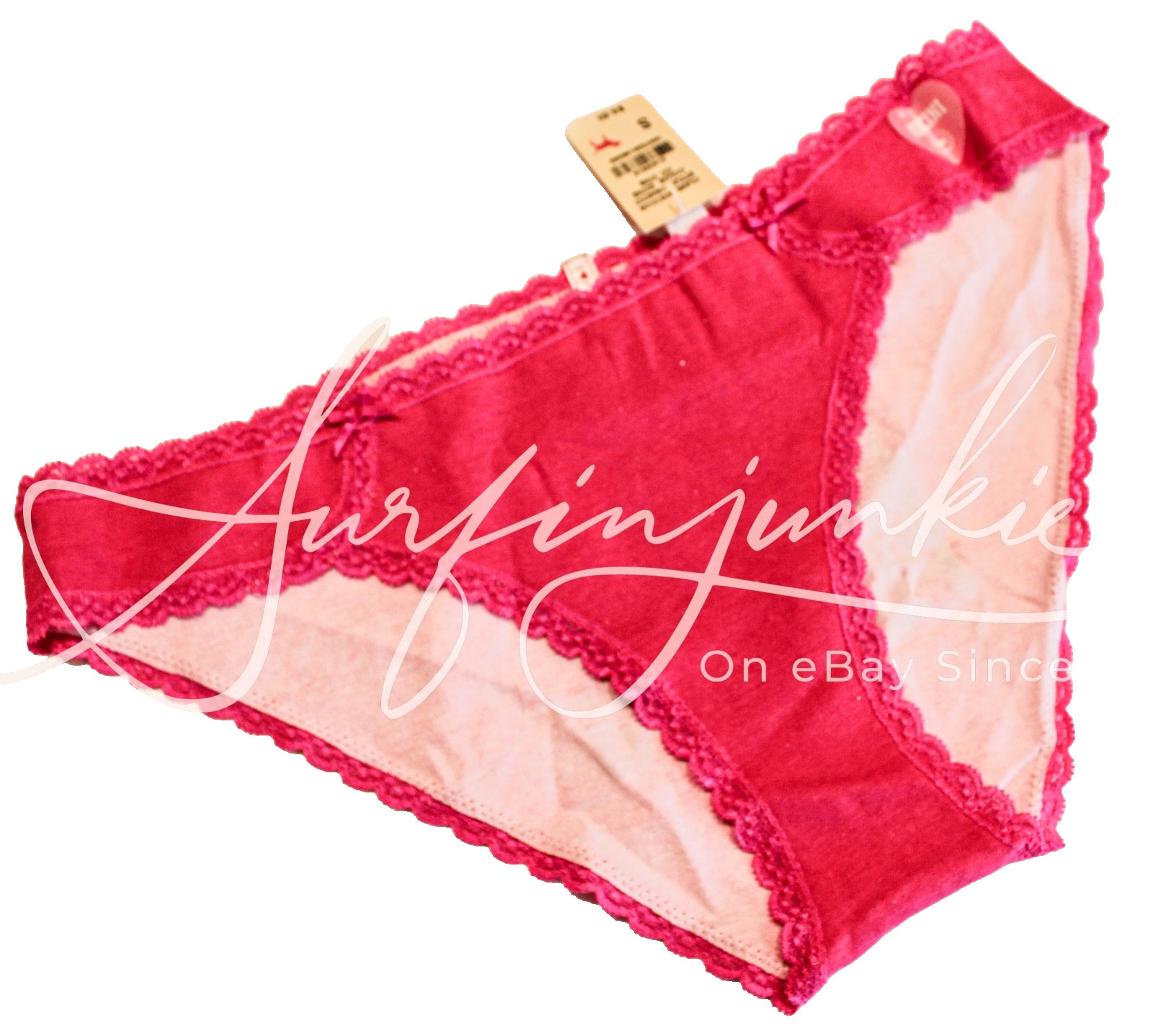 Victoria’s Secret Vintage Panties Small Ext Low Rise Bikini No Peeking Neon Pink