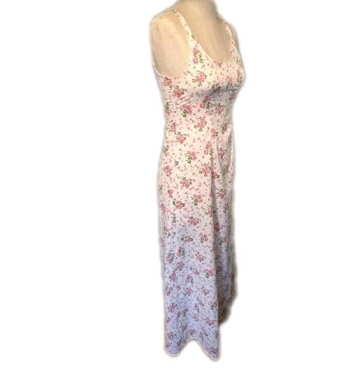 Vintage 70s Trivia By Charm Of Hollywood Prairie Dress Roses White Cottagegore