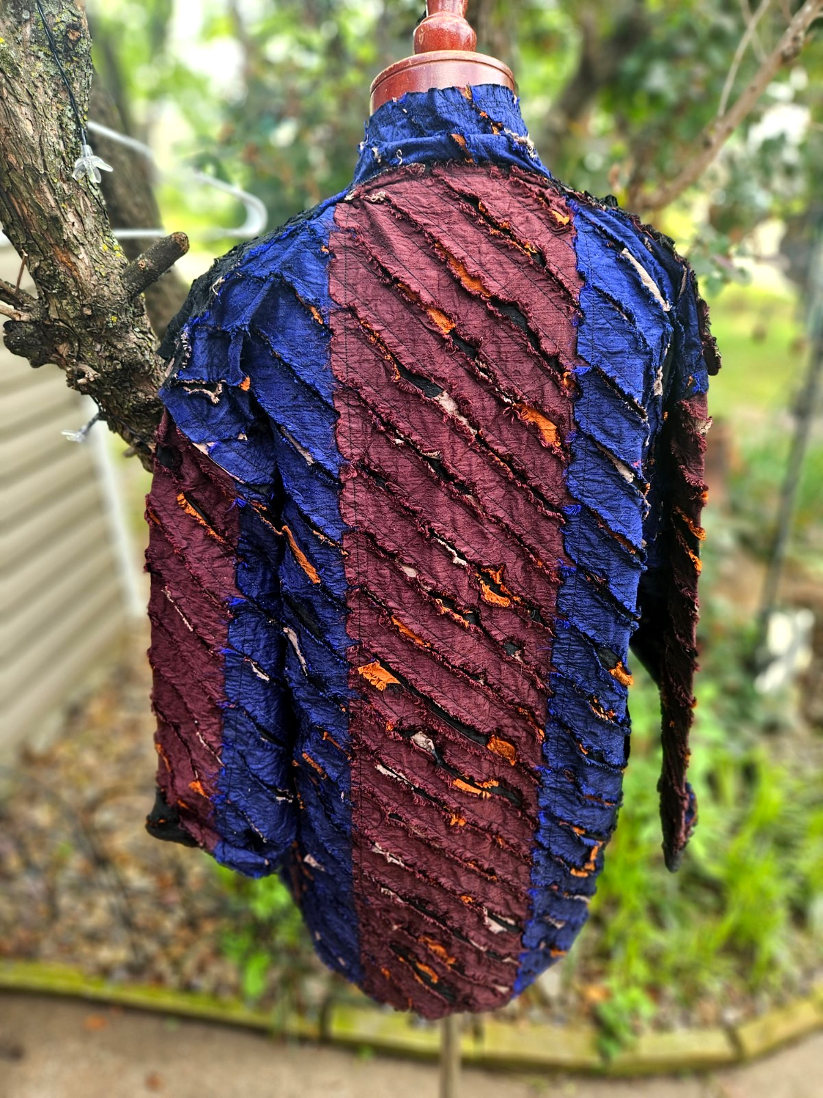 AMAZING TIM HARDING SIGNED OOAK ART TO WEAR SILK JACKET O/S FREE SIZE!