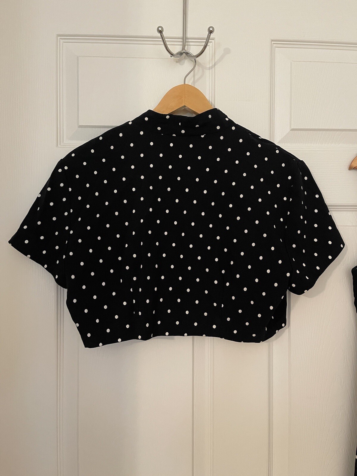 Dawn Joy Vintage Dainty Girly (M) 9/10 Two Piece Polka Dot Dress & Jacket USA