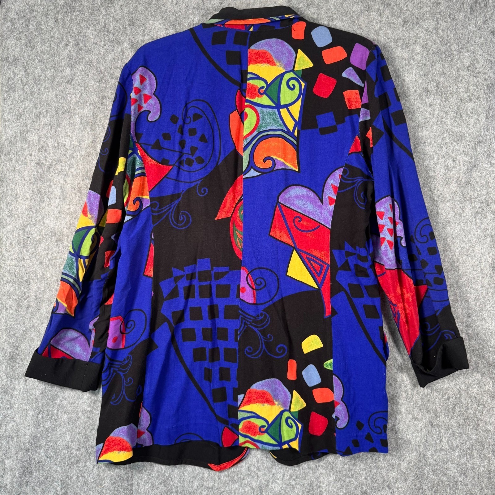 Vtg F Stop Art-to-Wear Jacket Skirt Suit Set Womens Medium/Large Funky Wild 80s