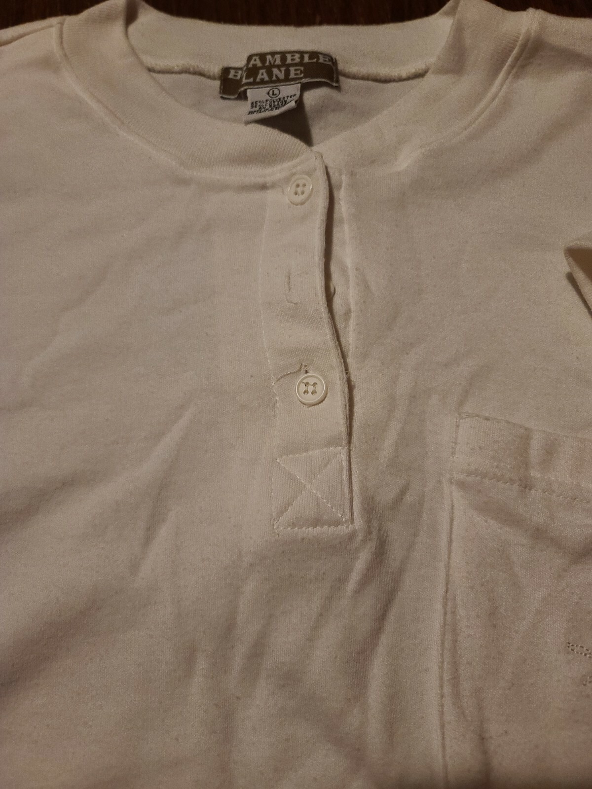 Bramble Lane White Pullover – Large- EUC