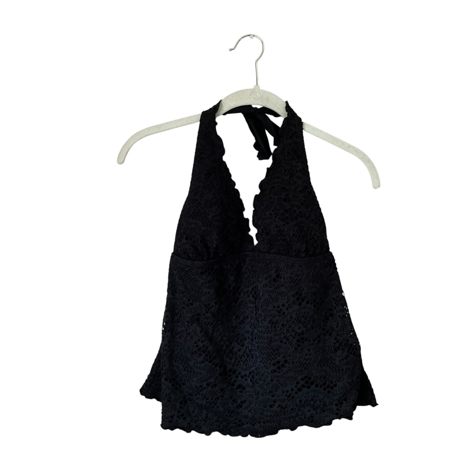 Vintage Black Floral Tank Top: 90s, Y2K