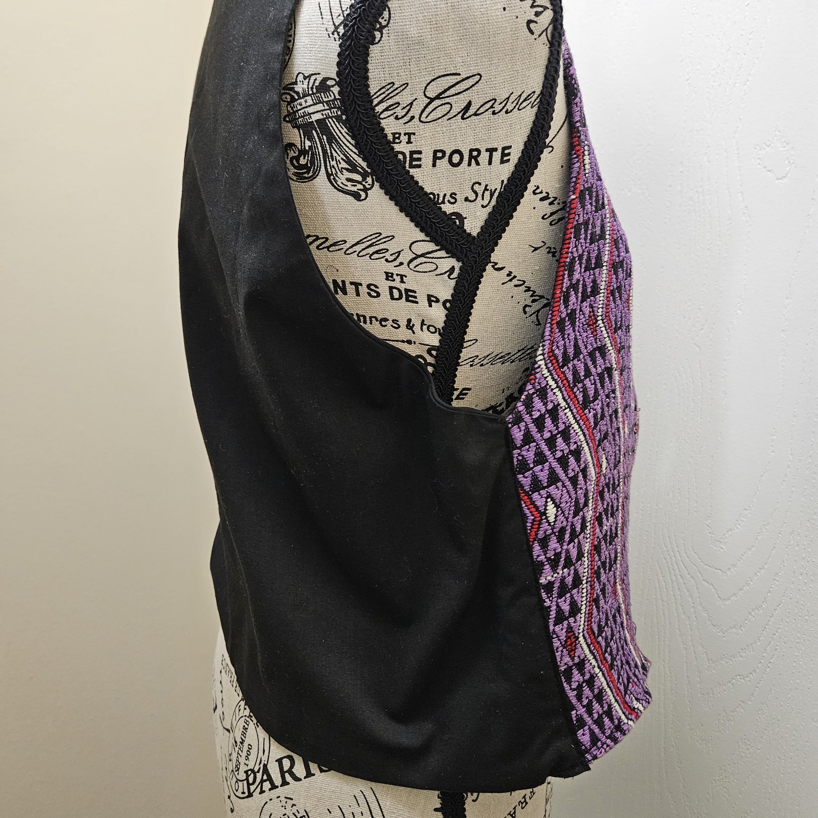 Vintage Handmade Western Rodeo Vest Button Up 90s Cowgirl Retro
