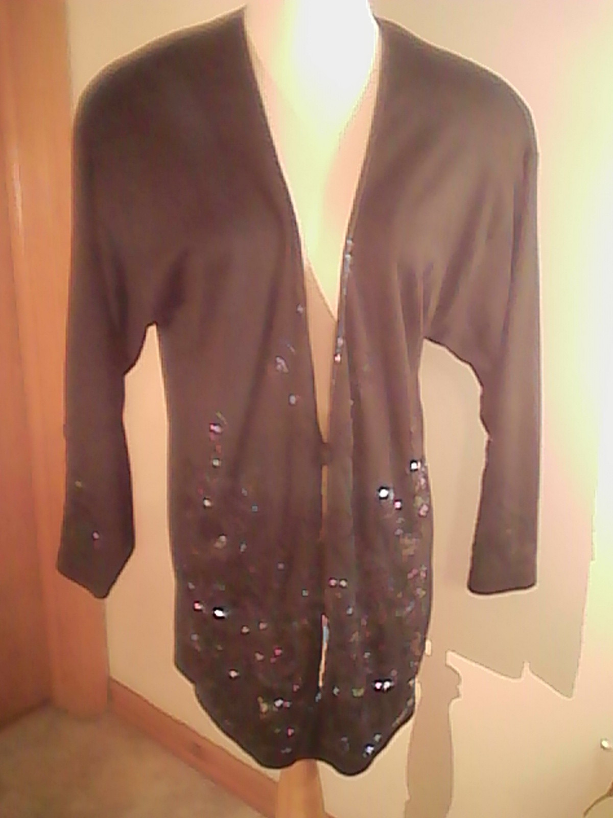 Eminent brand black pantsuit, S/M, sequins, polyester/cotton, waist 28 inseam 28