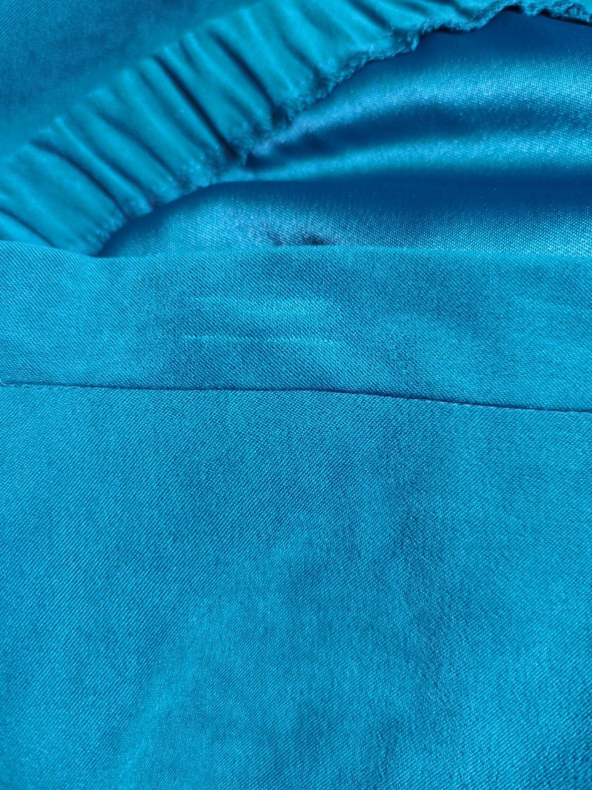 Vtg 80s Ultra Dress Womans 14W Turquoise 3/4 sleeve Button Up Shirt & Pants 392