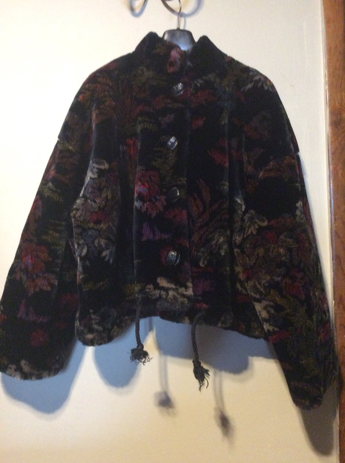 Womens Boho Hippy Vegan Faux Fur Thick Pile Short Coat Jacket by Luly K Black Fl