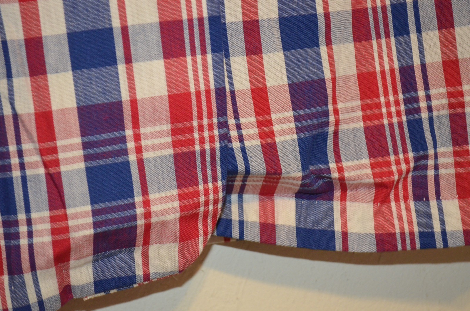 Retro Plaid Single Stitch Patriot American Grandma 9/10 S/M Jacket VTG 50s 60s