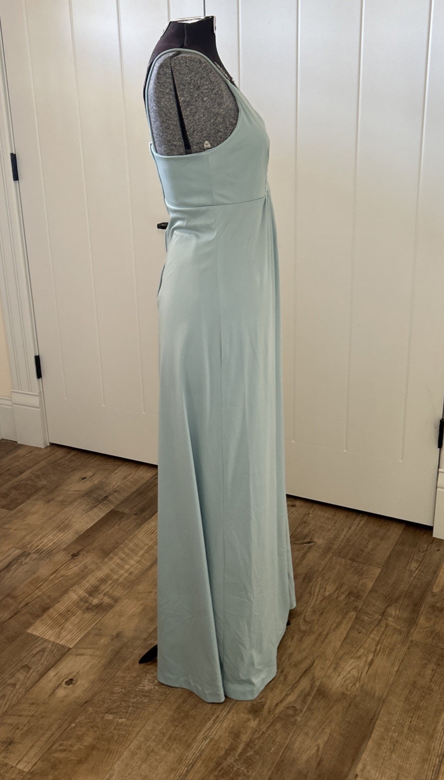 Vintage 1970’s Vicky Vaughn Blue Spaghetti Strap Dress With Waist Tie Jacket