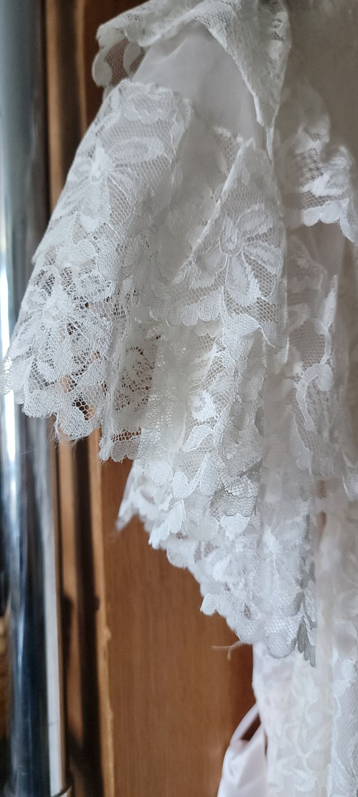 Vintage Aristocraft By Superior Lace Lingerie Robe+Nightgown Peignoir 2pc Sz 32