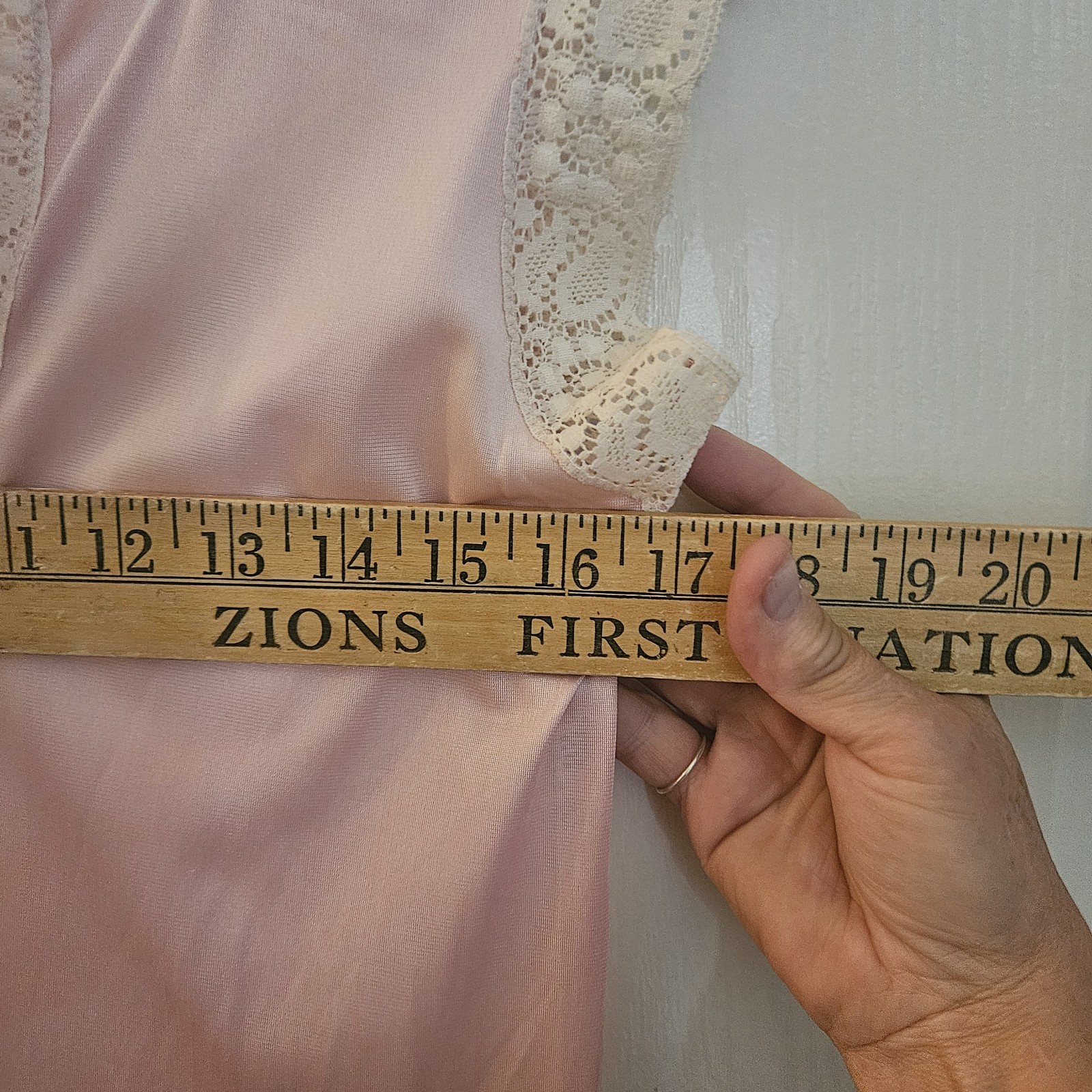Vtg Lingerie MAIDENFORM DREAMWEAR Dusty Rose Pink Sm Med NIGHT GOWN Dress USA