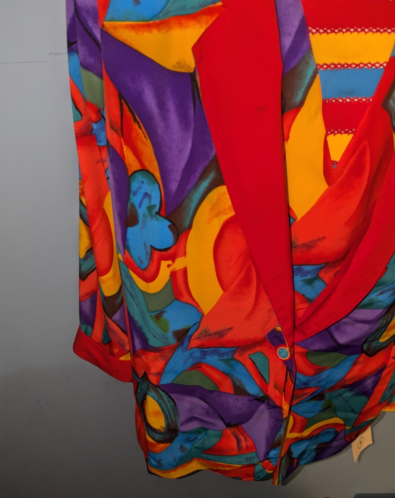 Nancy Bolen City Girl New Old Stock Expressive Colorful Dress w/Jacket Size 14