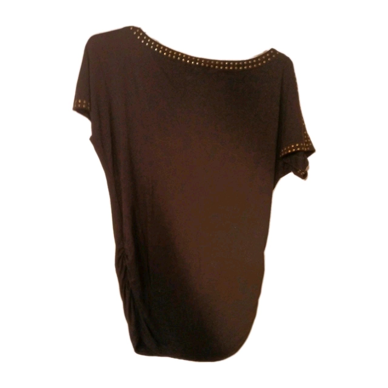 Women’s Medium Blouse Black Rouched Side’s Perfect To Hide Any Imperfections.