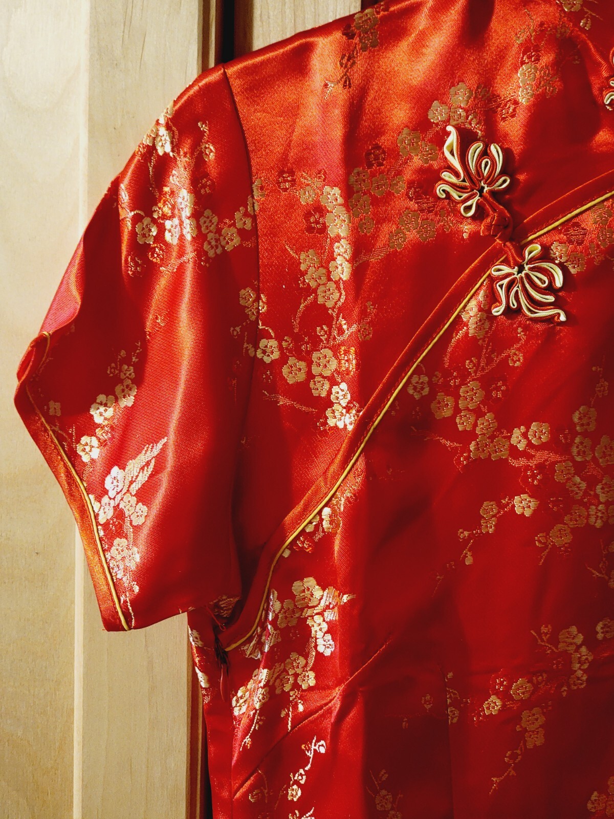 Brand New Chinese Asian Oriental Japanese Geisha Dress Kimono Red Womens Large