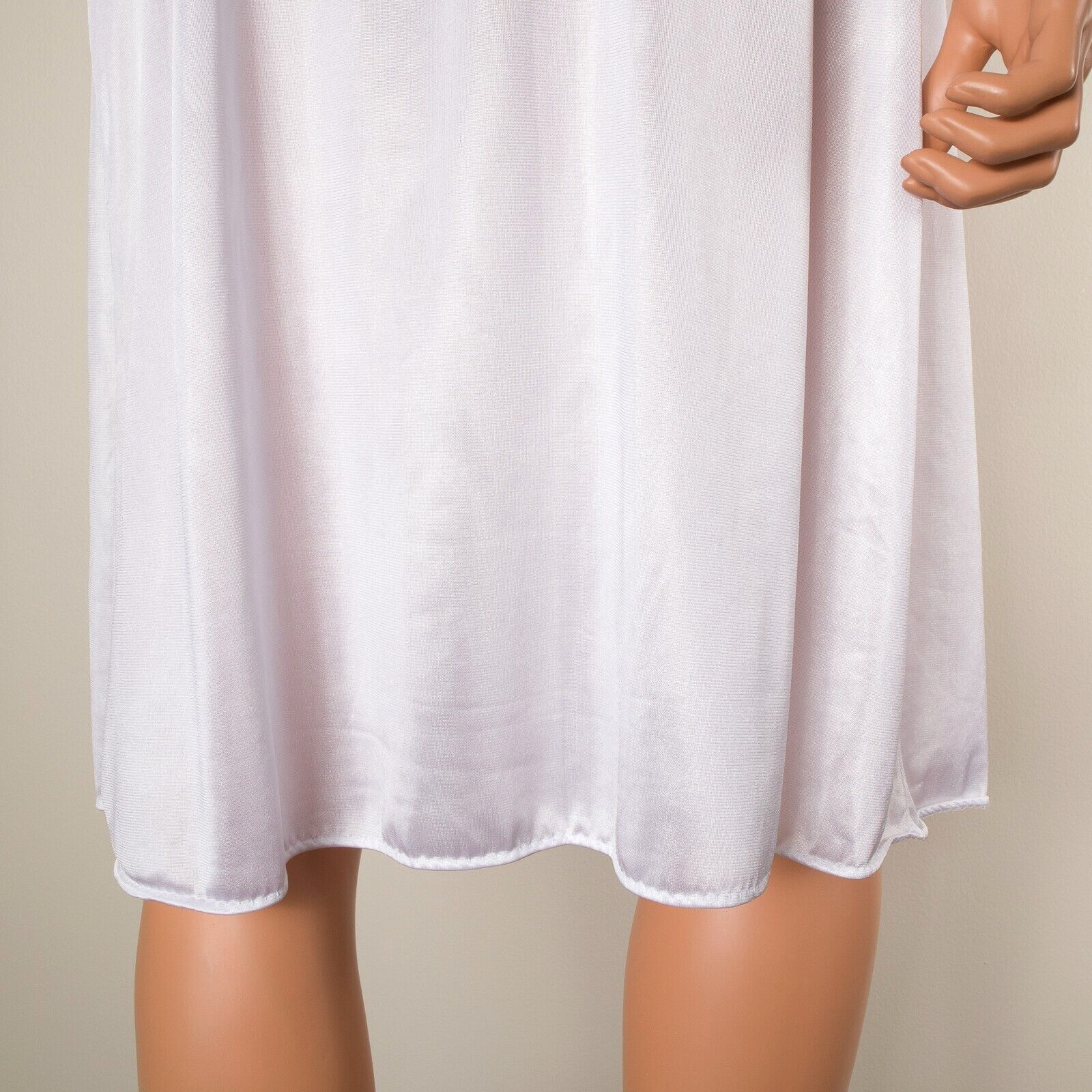 💖 VTG KAYSER Bridal Chiffon Peignoir Nightgown Set White Robe Negligee Lace S