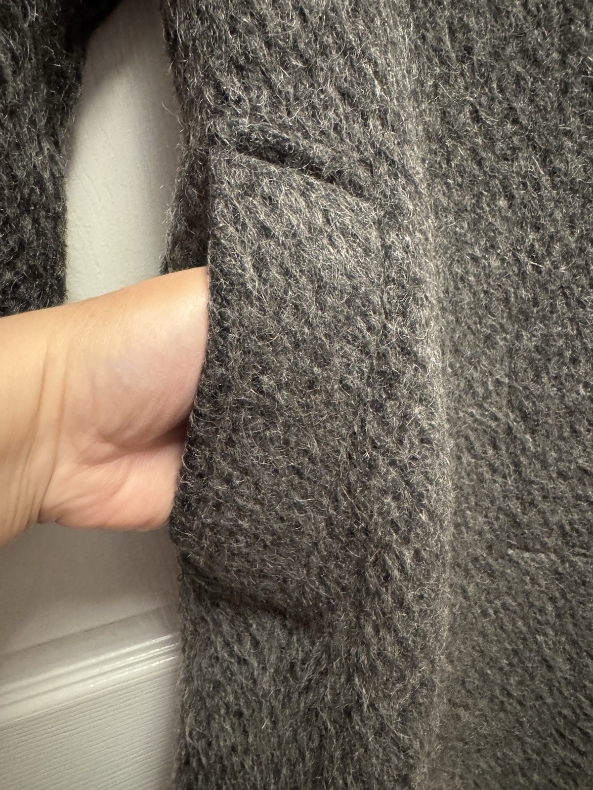 Vintage Central Park Coat Winter Wool Blend Charcoal Gray Women’s 4