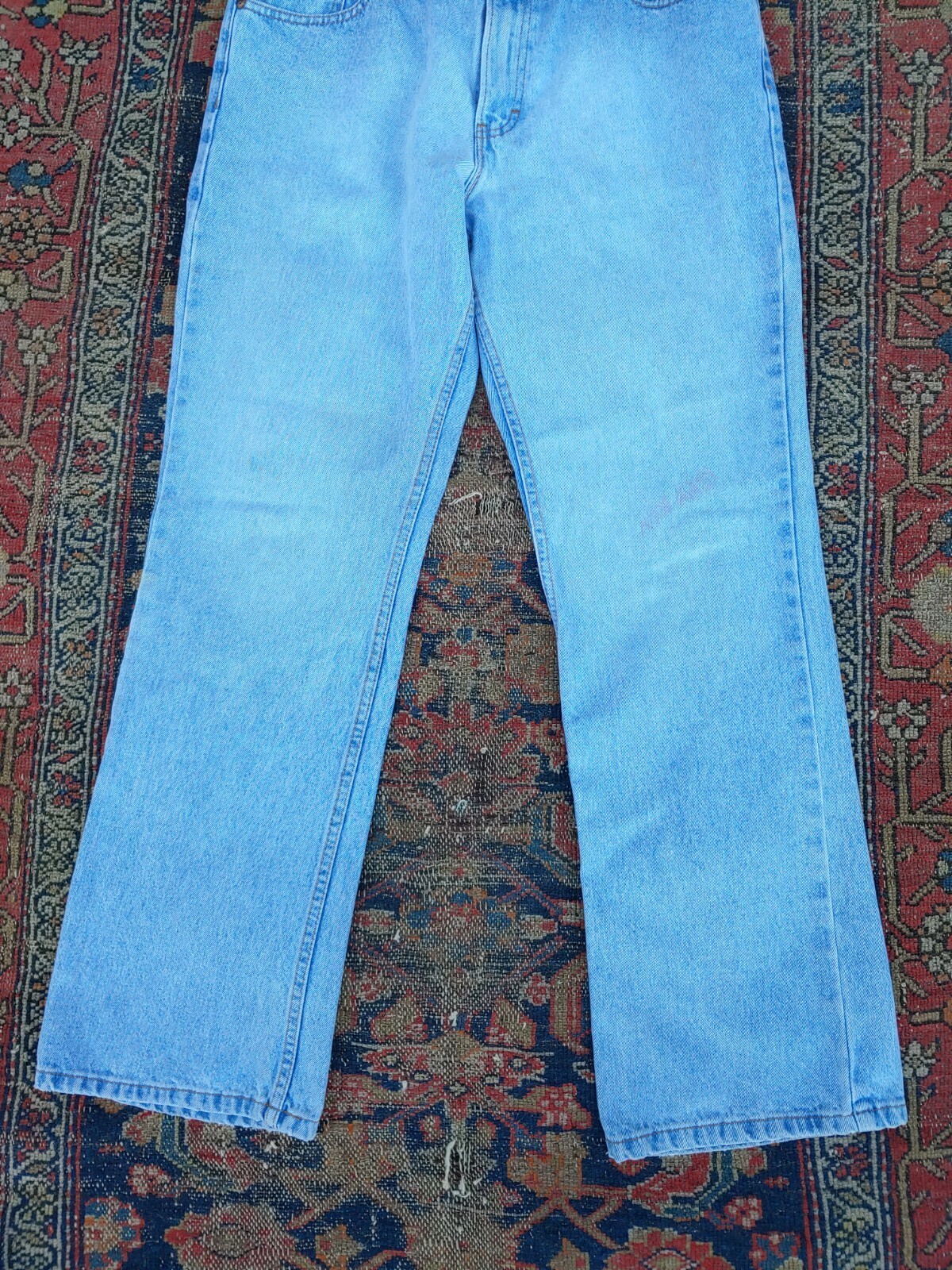 Vintage 1980s Jordache High Waisted Worn Mom Blue Jeans 13 14 Ink Doodles Wear
