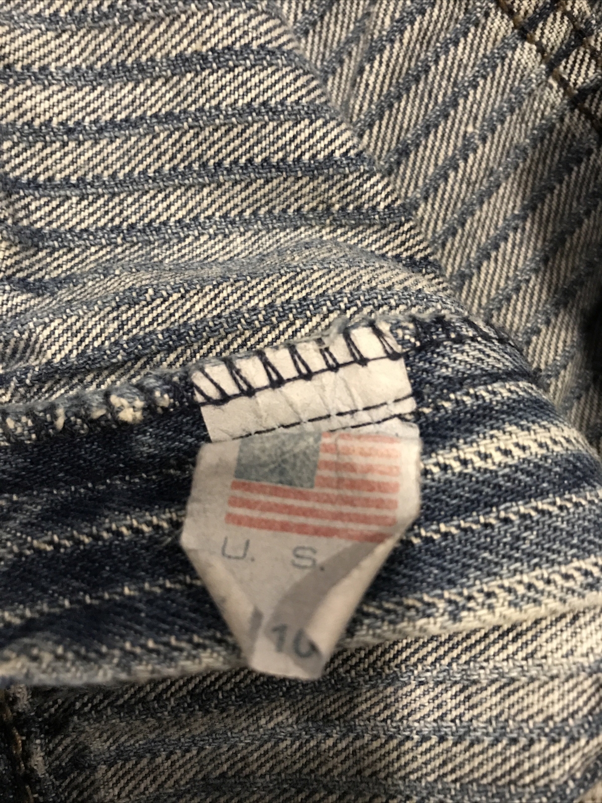 Vintage Zena Jeans Womens 10 High Rise Waist Mom Blue Striped Denim Tapered A5